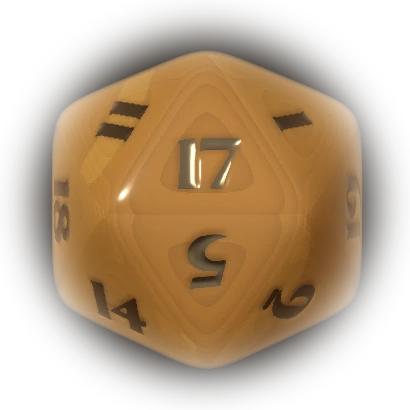 A resin d20